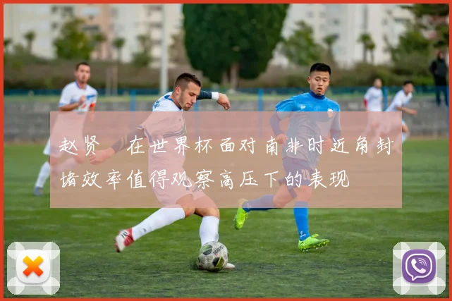 赵贤祐在世界杯面对南非时近角封堵效率值得观察高压下的表现